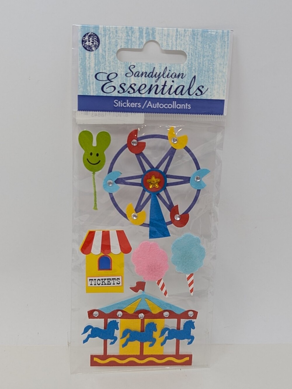 Sandylion Stickers Essentials Carnival Fair Ferris Wheel Merry Go Round